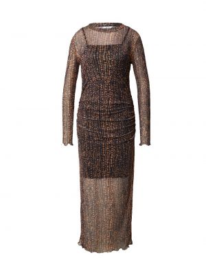 Платье Object коричневое
