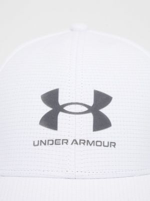 Белая шапка с принтом Under Armour