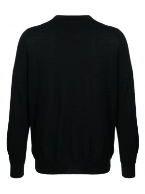 Sweter z kaszmiru z okrągłym dekoltem Fileria czarny
