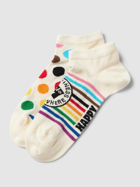 Stopki Happy Socks białe