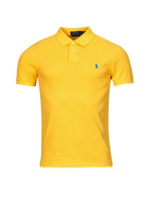 Polo slim fit in mesh Polo Ralph Lauren giallo
