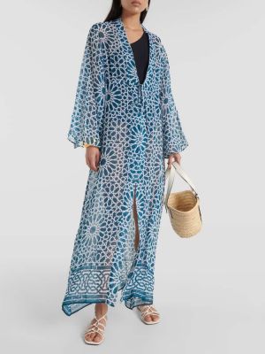 Robe longue à imprimé Alexandra Miro bleu