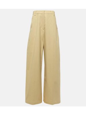 Pantalones de algodón bootcut Sportmax beige