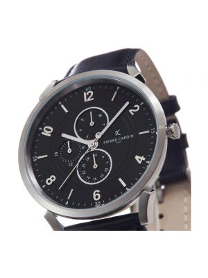 Czarny zegarek Pierre Cardin