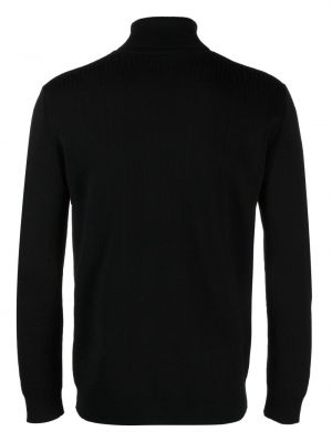 Sweter wełniany Moschino czarny