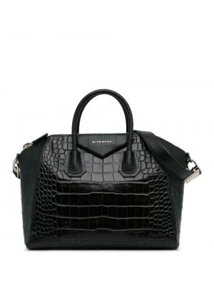 Kožená taška Givenchy Pre-owned čierna