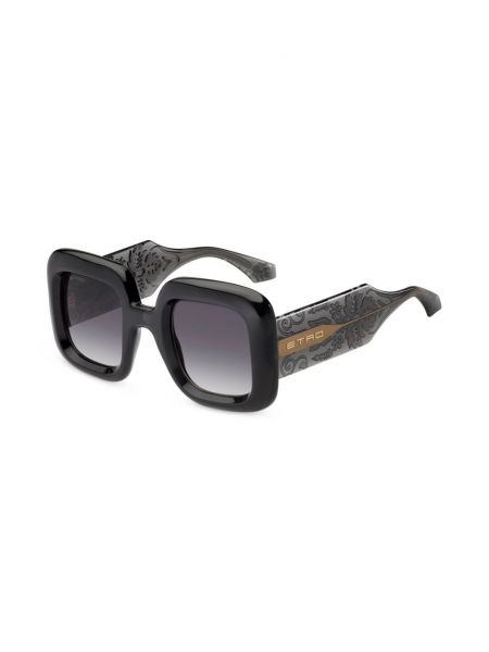 Oversized sluneční brýle s potiskem s paisley potiskem Etro šedé