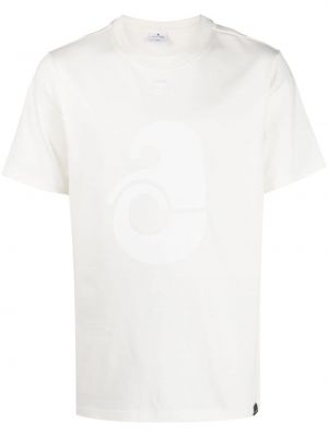 T-shirt aus baumwoll mit print Courreges weiß