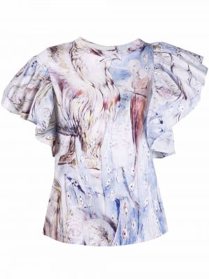 Bluse Alexander Mcqueen blå