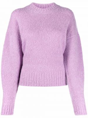 Пуловер от мохер Isabel Marant виолетово