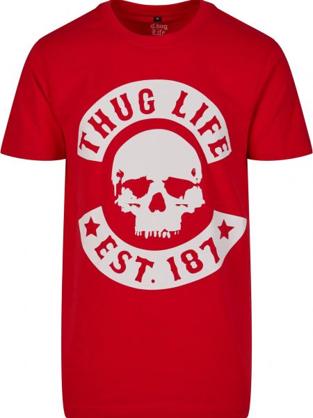 T-shirt Thug Life rosso