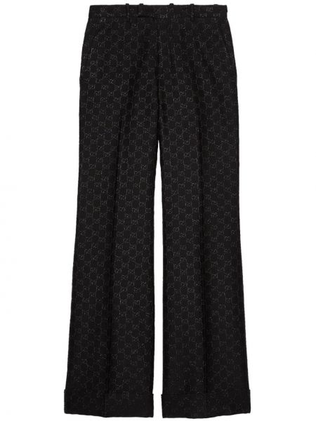 Pantaloni di lana Gucci nero