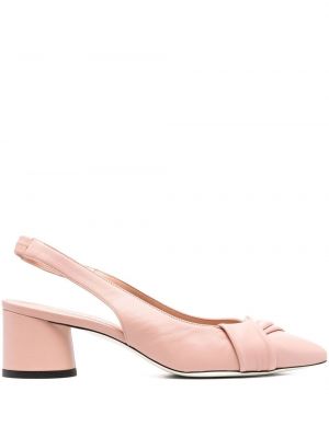 Pantofi cu toc slingback Pollini roz
