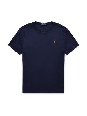 Slim fit t-shirt aus baumwoll Ralph Lauren blau