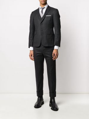 Chaleco a rayas Thom Browne gris
