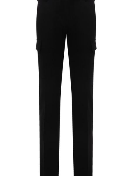 Шерстяные брюки карго Ralph Lauren черные