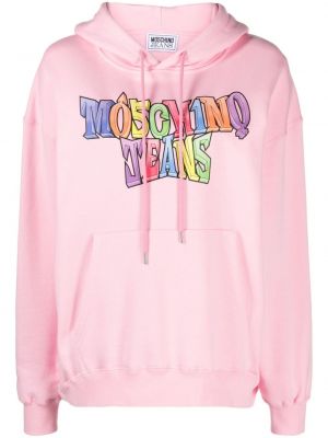 Hoodie Moschino Jeans rosa