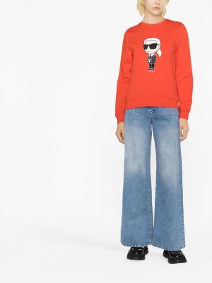 Sweatshirt mit rundhalsausschnitt Karl Lagerfeld rot