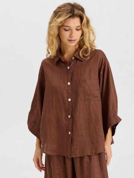 Рубашка Norveg коричневая