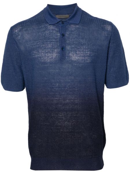 Поло тениска Corneliani синьо