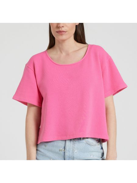 Camiseta de cuello redondo American Vintage rosa