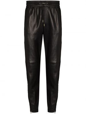 Pantaloni con cerniera Saint Laurent nero