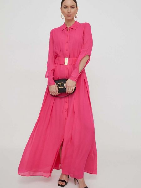 Dlouhé šaty Pinko růžové