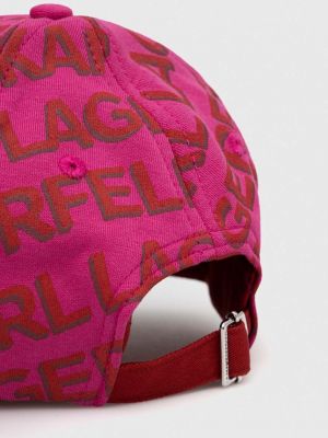 Kšiltovka Karl Lagerfeld růžová