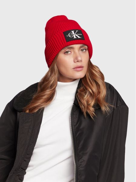 Kepurė Calvin Klein Jeans raudona