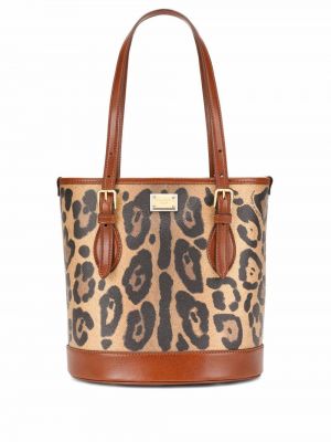 Leopard trykt topp Dolce & Gabbana brun