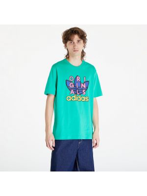 Μπλούζα με κοντό μανίκι Adidas Originals πράσινο