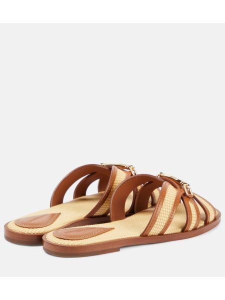 Sandalias de cuero Zimmermann marrón