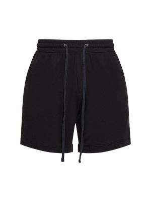 Pantalones cortos deportivos de algodón James Perse negro