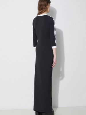 Sukienka długa dopasowana Adidas Originals czarna