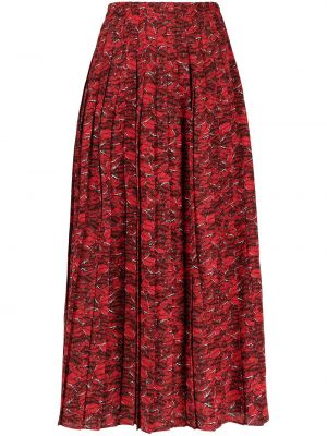 Falda con estampado Valentino rojo