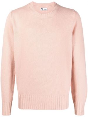 Плетен пуловер Doppiaa розово