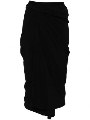 Asymetrické sukně Rick Owens černé