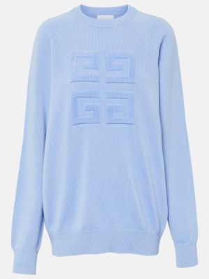 Jersey de cachemir de tela jersey con estampado de cachemira Givenchy azul