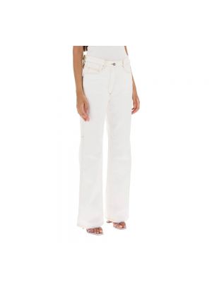 Białe proste jeansy Saks Potts