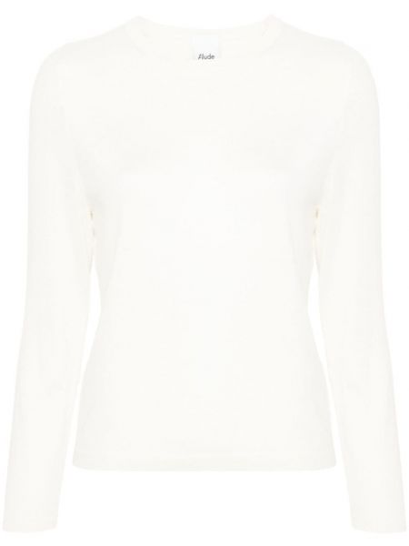 Pull en laine Allude blanc