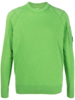 Вълнен пуловер C.p. Company зелено