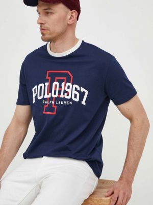 Памучна поло тениска с принт Polo Ralph Lauren