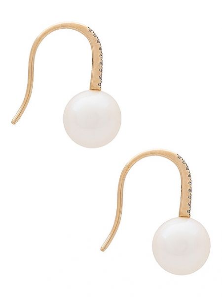 Boucles d'oreilles avec perles Ef Collection jaune