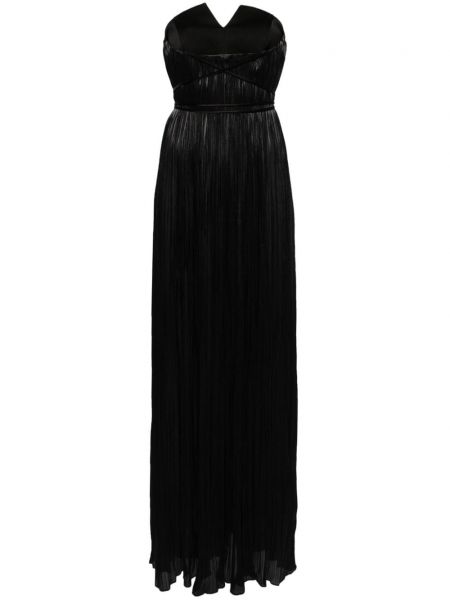 Saténové večerné šaty V:pm Atelier čierna