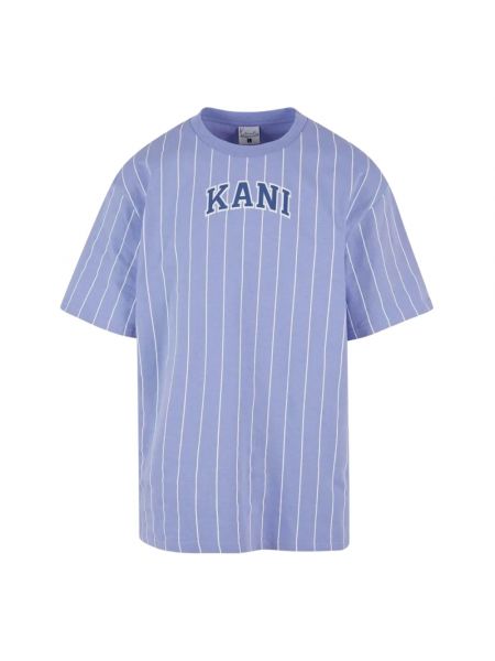 Gestreifte t-shirt Karl Kani lila