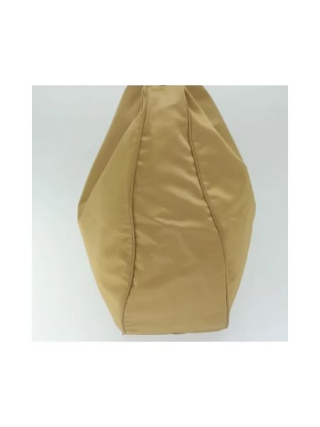 Bolsa de hombro de nailon retro Dior Vintage beige