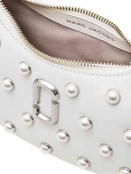 Kožená kabelka Marc Jacobs biela