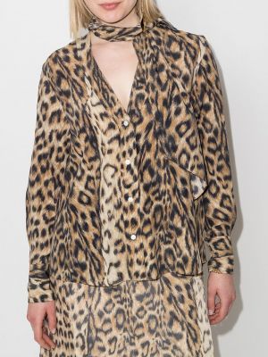 Camisa leopardo Victoria Beckham