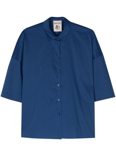 Chemise avec manches courtes Semicouture bleu