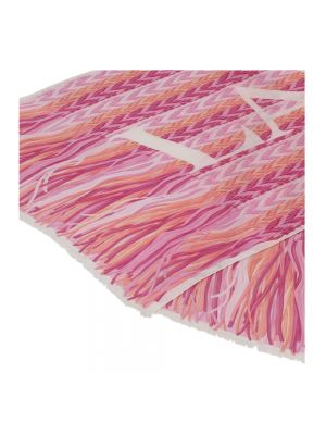 Bufanda con estampado Lanvin rosa